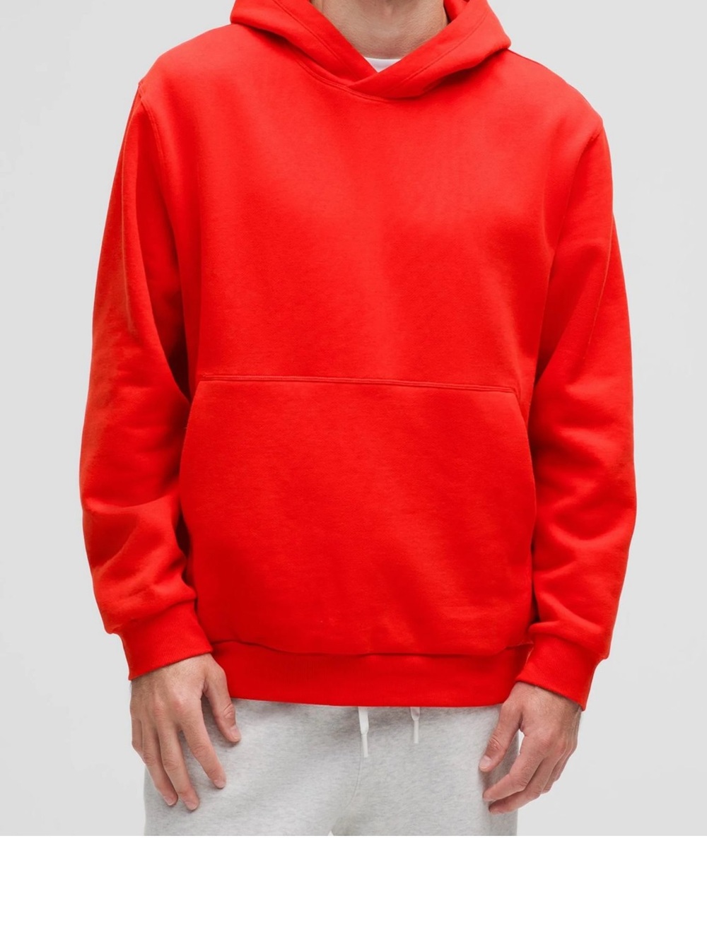 lululemon athletica Men's Crewneck Hoodie in Vibrant Red